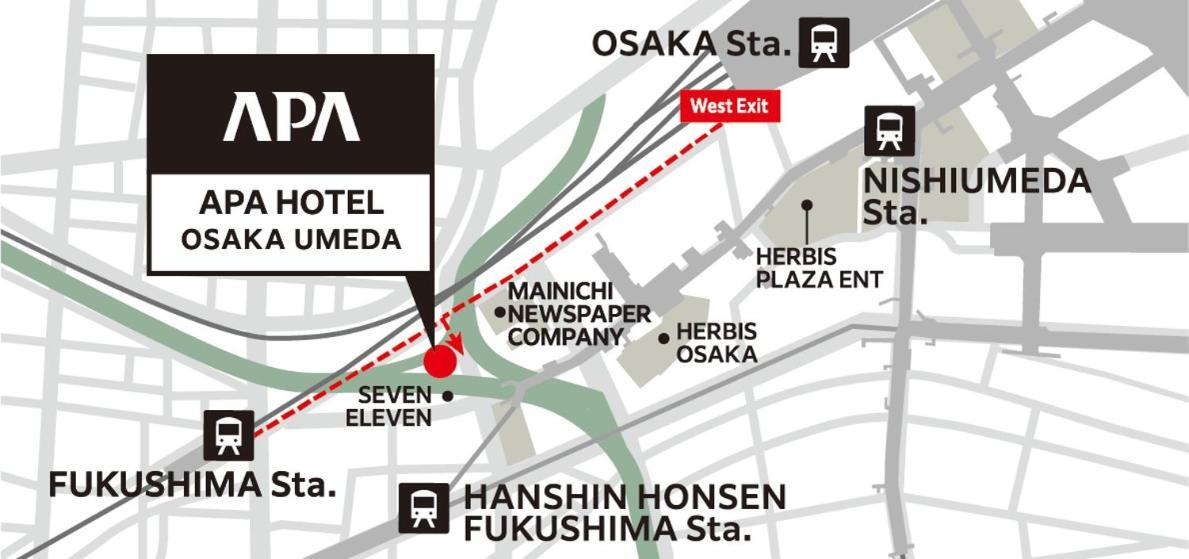 APA Hotel Osaka Umeda Bagian luar foto